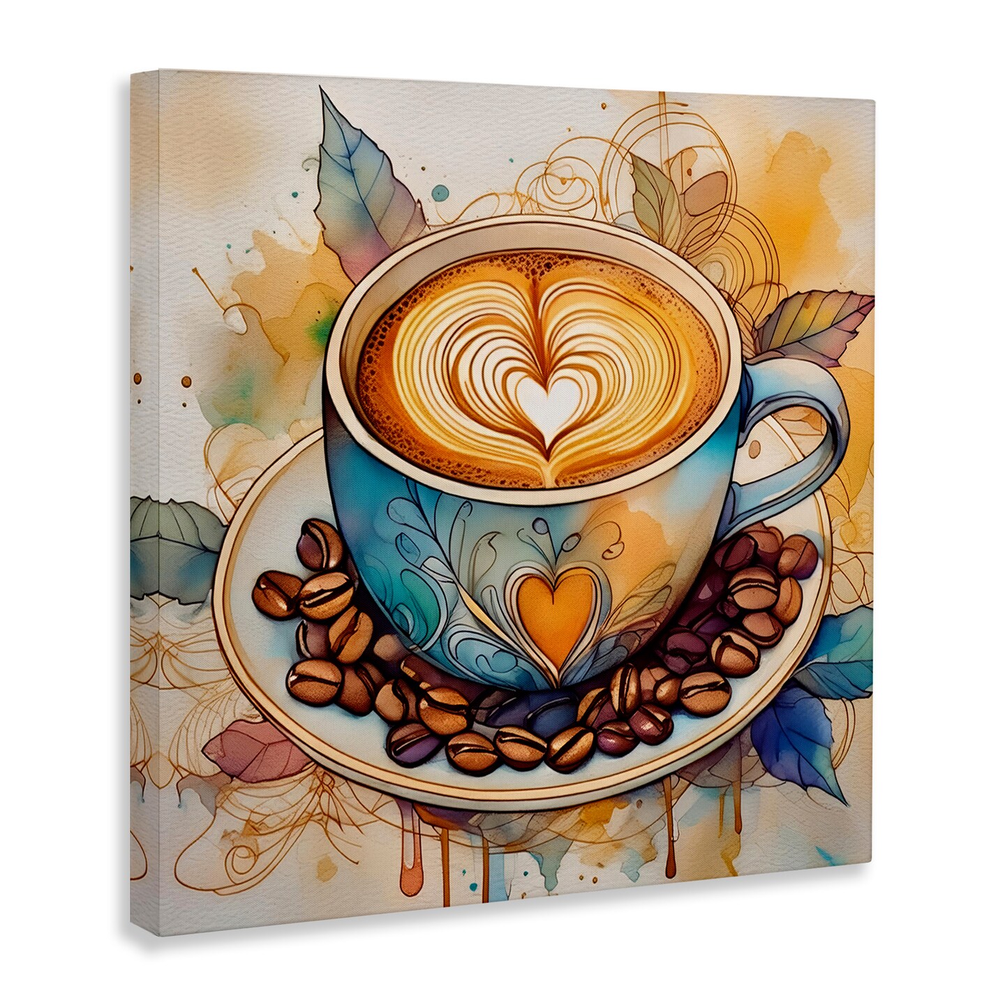 Stupell Industries Modern Caf&#xE9; Latte Canvas Wall Art Design by Alina Georgescu