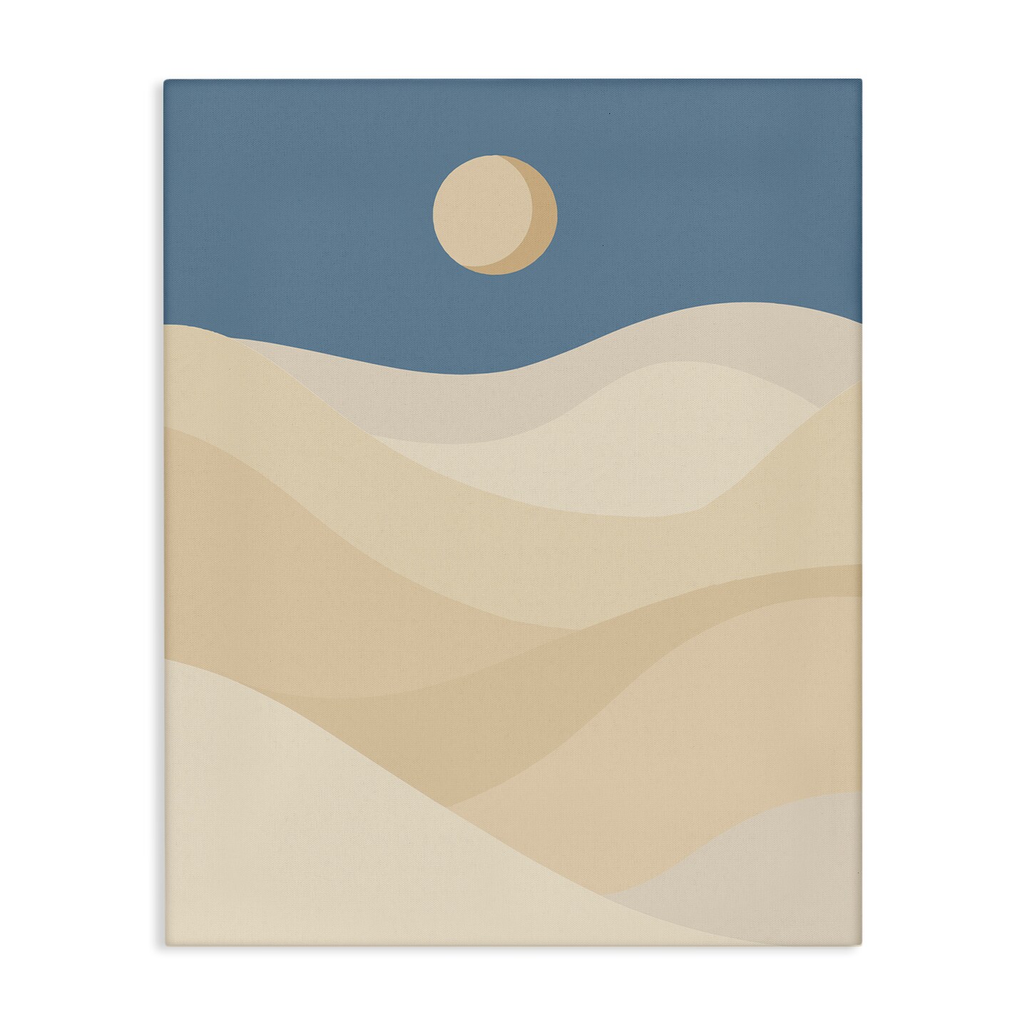 Stupell Industries Desert Dunes & Moon Canvas Wall Art Design by Daphne Polselli
