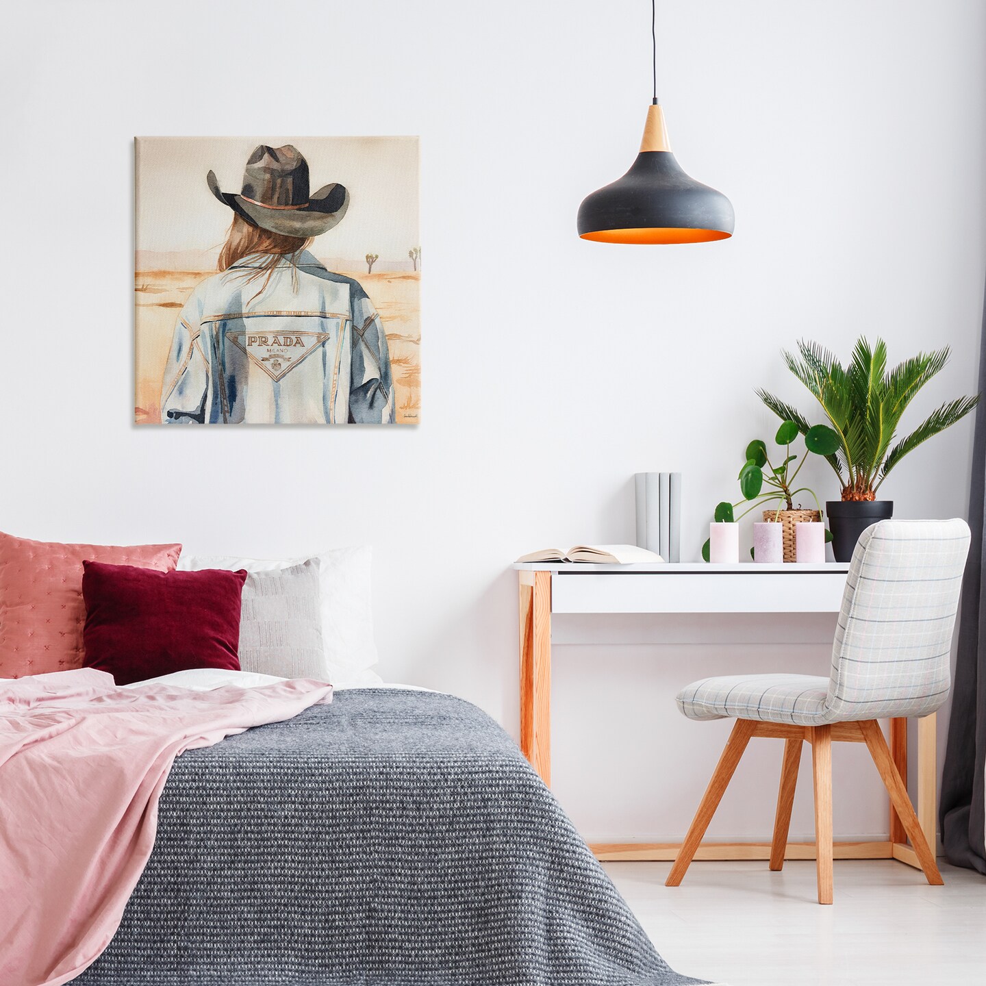 Stupell Industries Glam Desert Cowgirl Canvas Wall Art Design by Amanda Greenwood