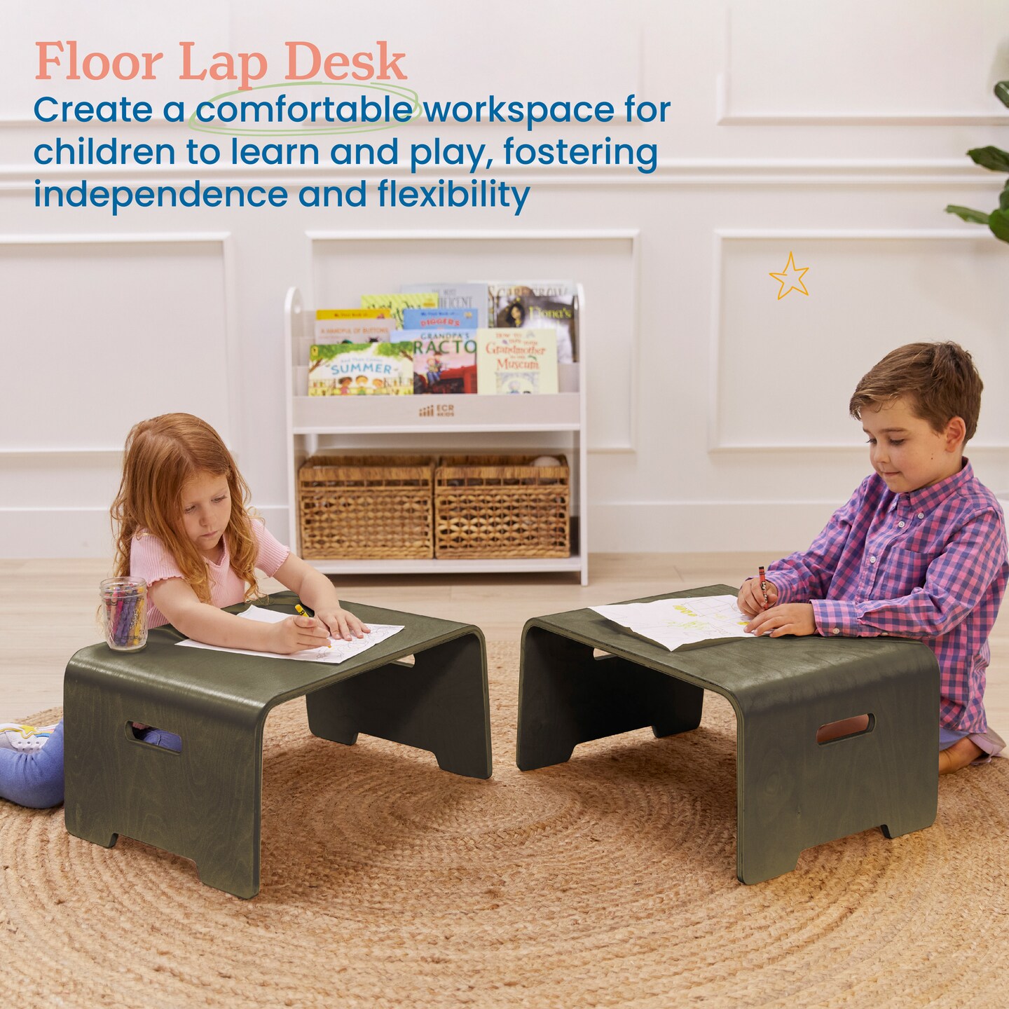 Bentwood Lap Desk with Handles, Activity Table