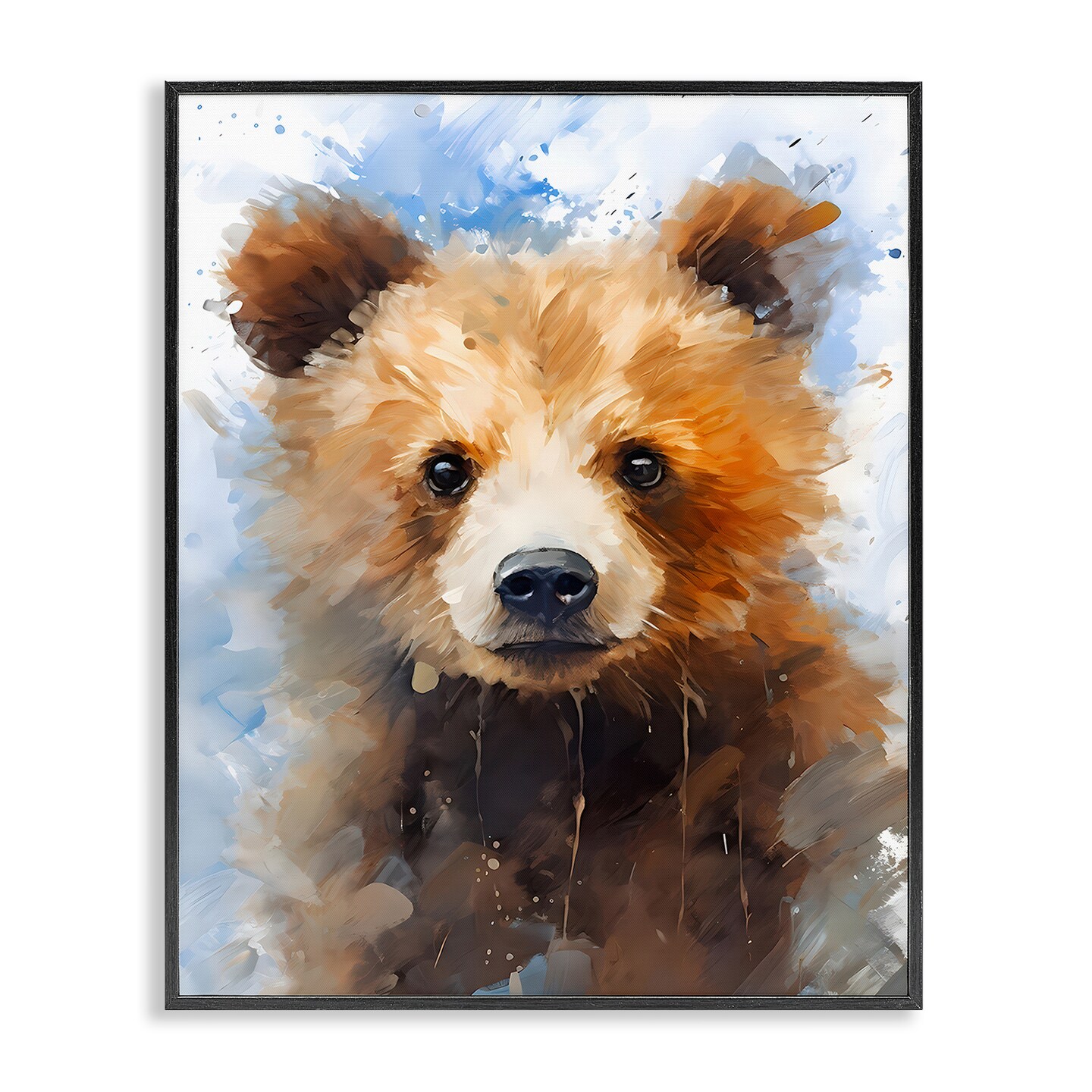 Stupell Industries Woodland Nursery Bear Framed Giclee Wall Art Design by Franklyn Gregory
