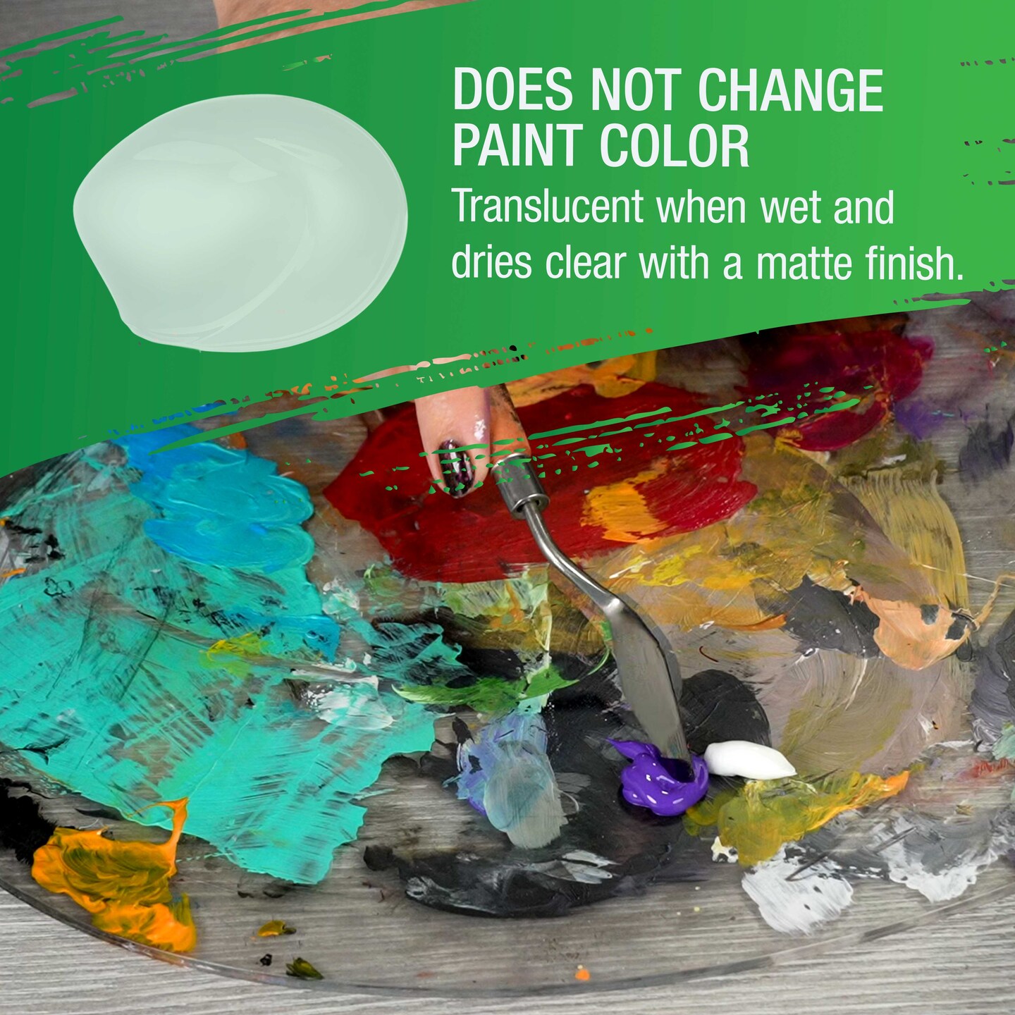 Clear Acrylic Medium Matte Gel, 200ml - (6.7 Ounce) Tube - Increase Viscosity & Transparency in Acrylic Paints