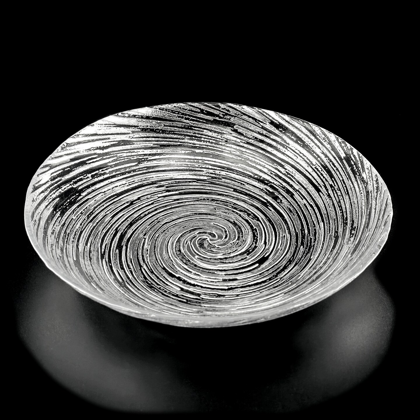 Handmade Glass Bowl Vortex Swirl Design for Everyday and Special Use