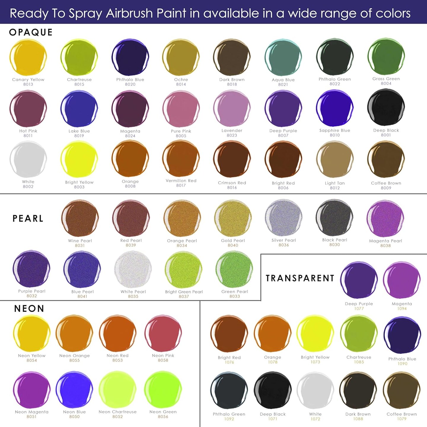 24 Color Acrylic Airbrush Paint Set (24-Color Deluxe Set)
