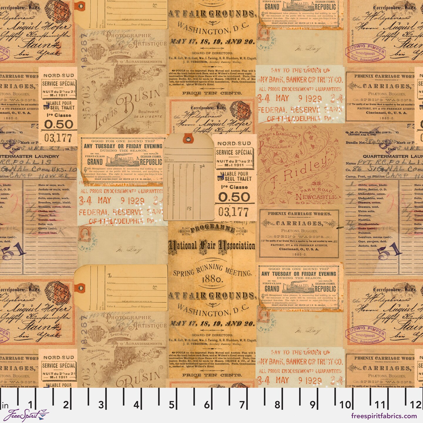 Ephemera in Orange (pwth235.orange) | Eclectic Elements Palette in Orange | Tim Holtz | Free Spirit