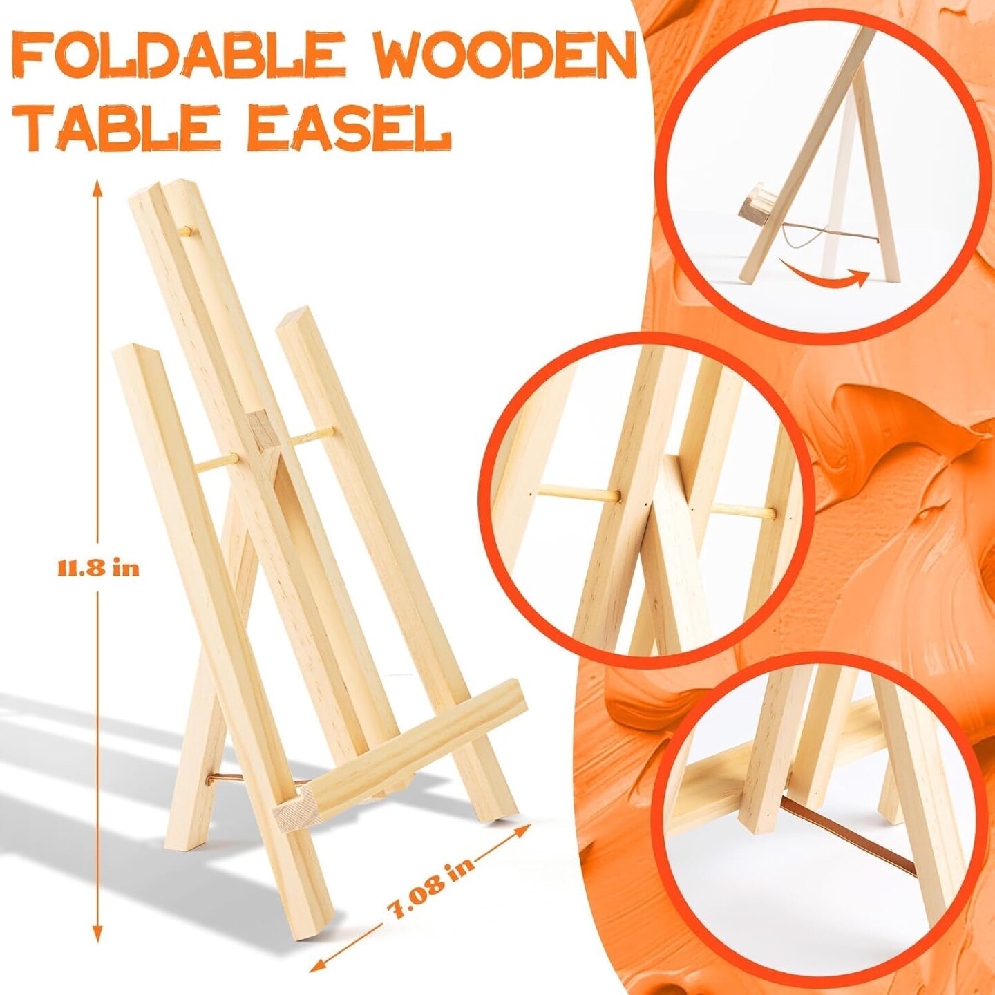 Acrylic Paint Set for Kids, Non Toxic Kids Painting Set with Tabletop Easel, Acrylic Paints