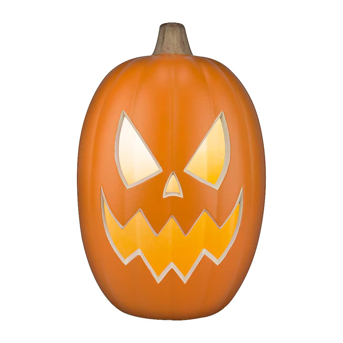 1.5-ft Pre Lit Halloween Jack-O-Lantern Pumpkin Decor with Flickering LED Light