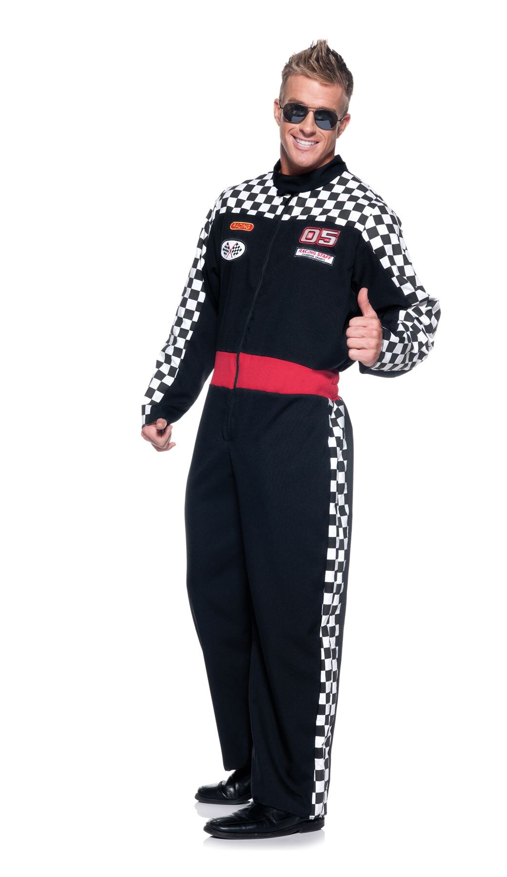 Speed Demon Race Car Driver Racer nascar adult mens jumpsuit halloween costume ONE SIZE