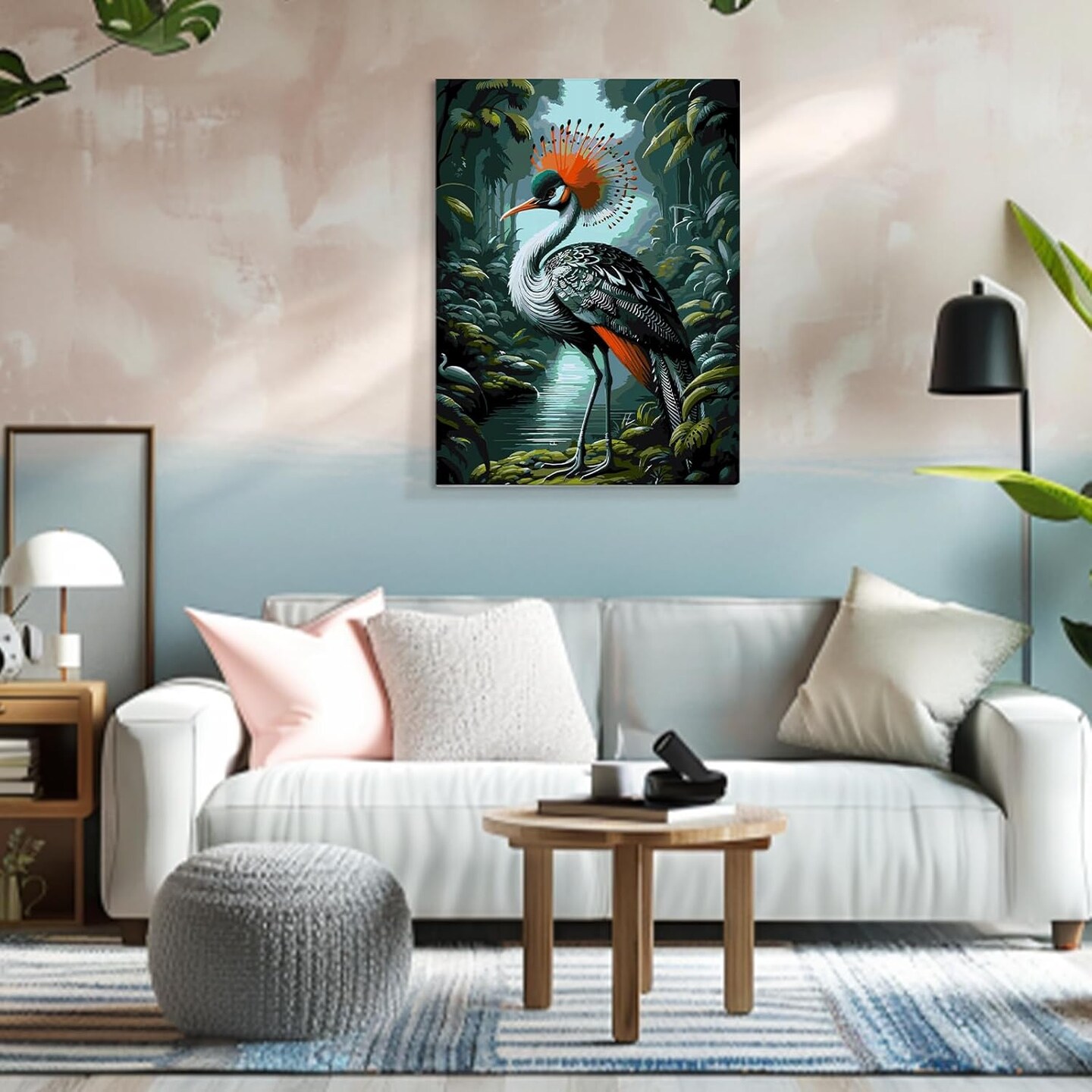 Framed and Easel Paint by Numbers Kit for Adults