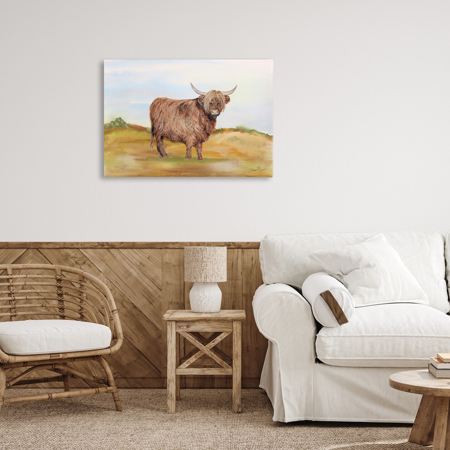 Stupell Industries Farm Animal In Pasture Canvas, design by Jean Plout