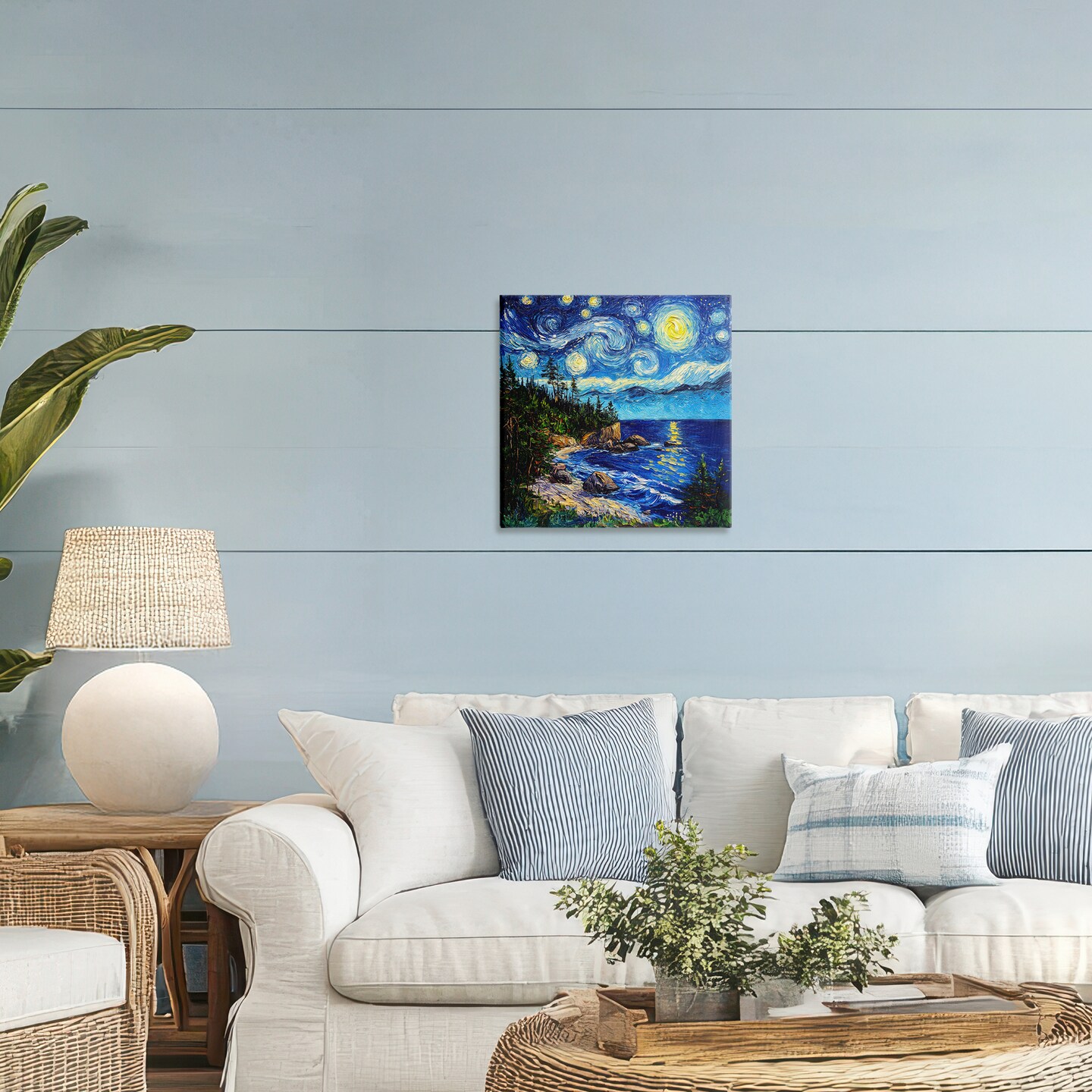 Stupell Industries Acadia National Park Post Impressionist Canvas, design by Wumples