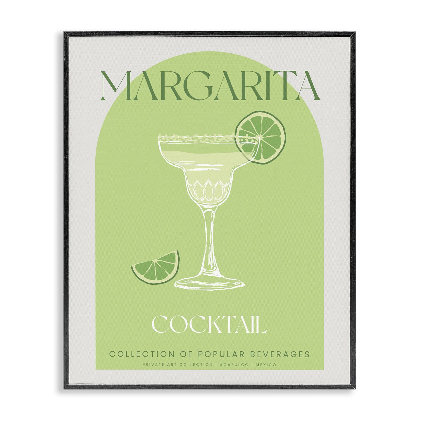 Stupell Industries Stylish Retro Margarita Framed Giclee, design by Lil' Rue