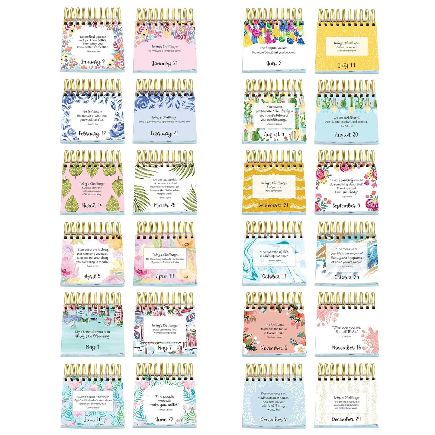 bloom daily planners Inspirational Perpetual Desk Easel, The Best is Yet to Come