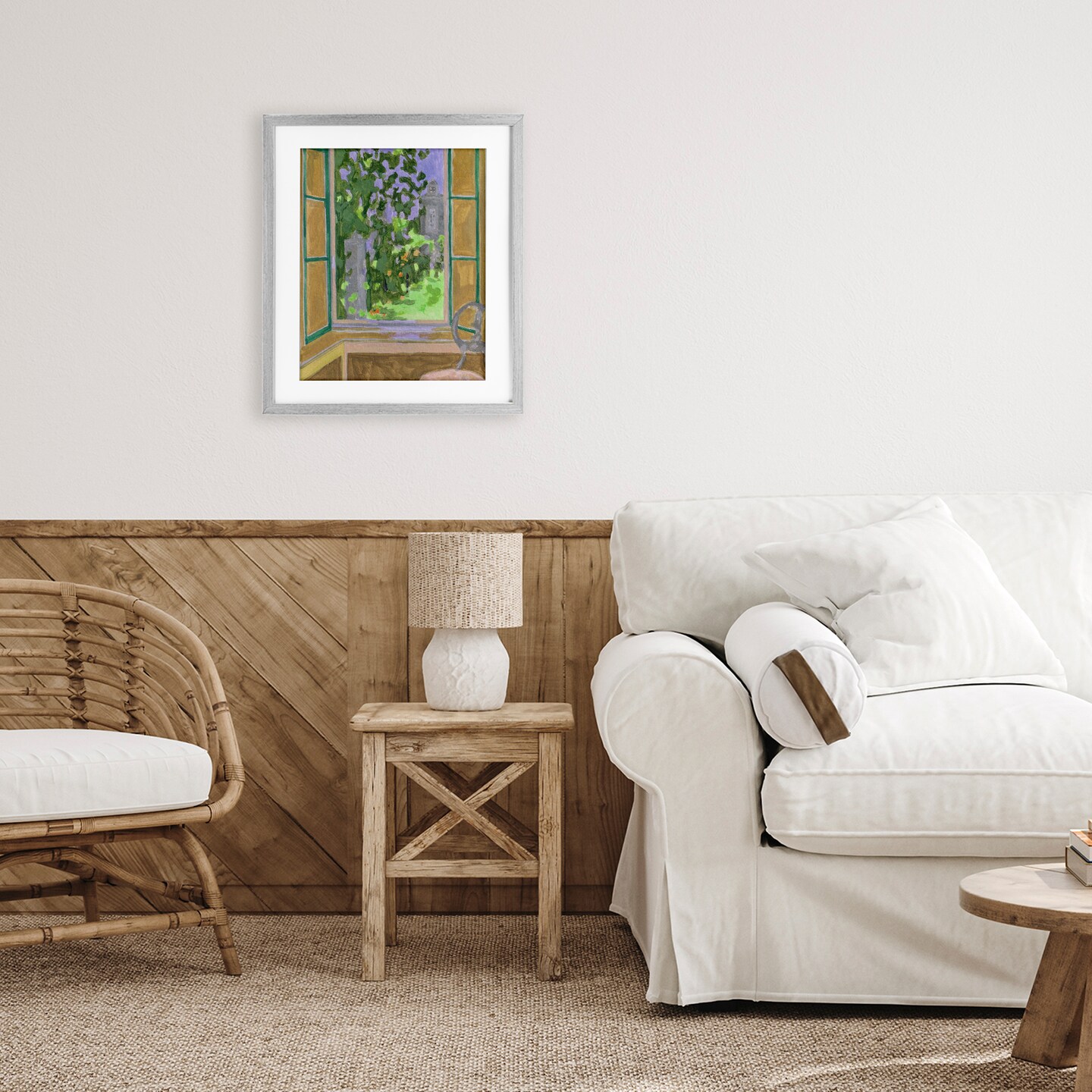 Stupell Industries Seat For Spring Expression Framed Print Under Glass, design by Melissa Wang