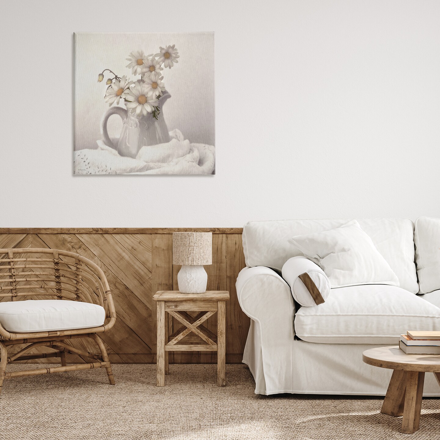 Stupell Industries Simple Pleasures Daisy Vase Canvas, design by Robin-Lee Viera