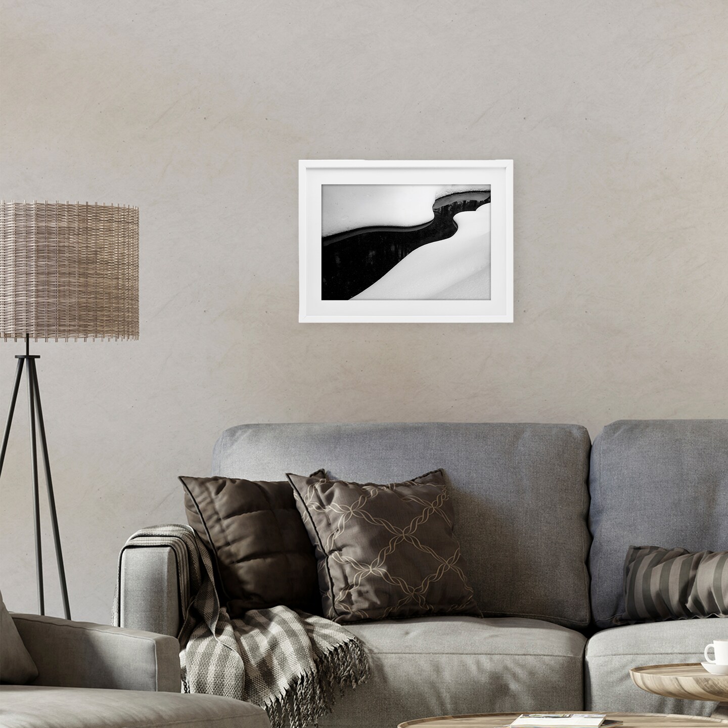 Stupell Industries Yin & Yang Stream Framed Print Under Glass, design by James Rodewald