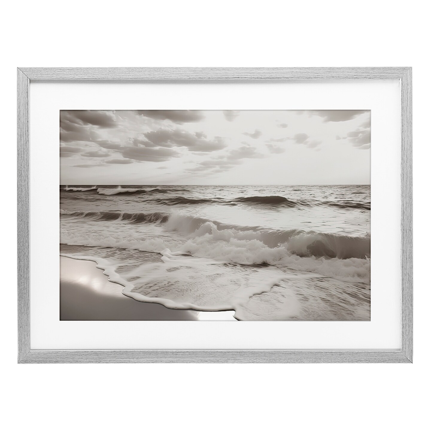 Stupell Industries Beach View Reverie Framed Print Under Glass, design by Decent Exposures