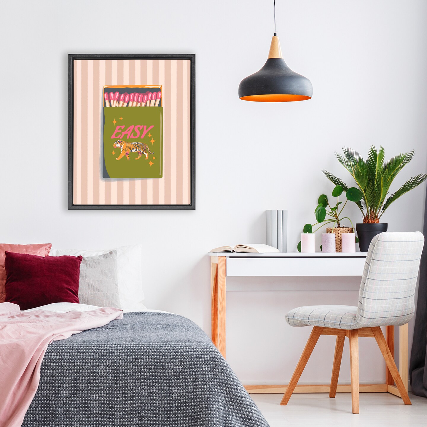 Stupell Industries Easy Tiger Retro Matches Floating Frame, design by Elyse Anastacia