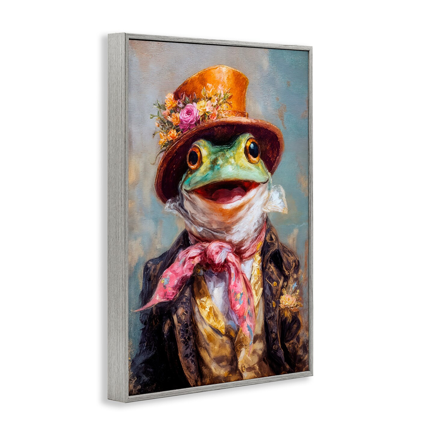 Stupell Industries Victorian Frog Portrait Framed Giclee, design by Wumples