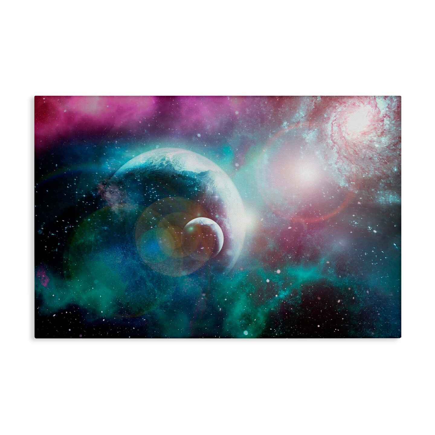 Stupell Industries Eclipsing Cosmos Planets Canvas, design by Ali Chris