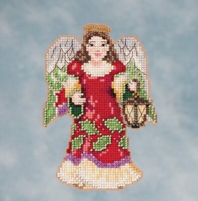 DIY Mill Hill Angel with Lantern Christmas Counted Cross Stitch Kit