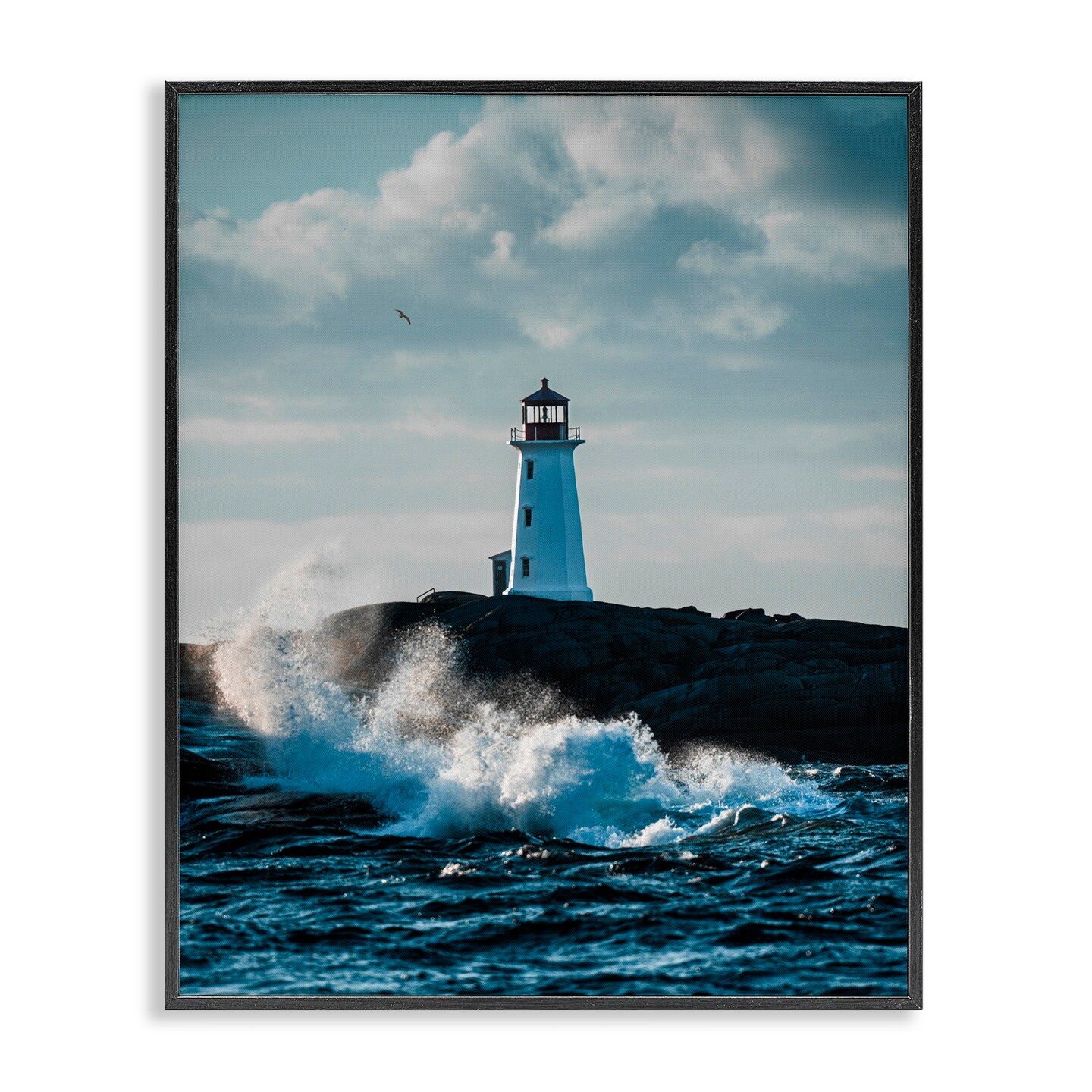 Stupell Industries Nova Scotia Lighthouse Framed Giclee, design by Jared Kreiss