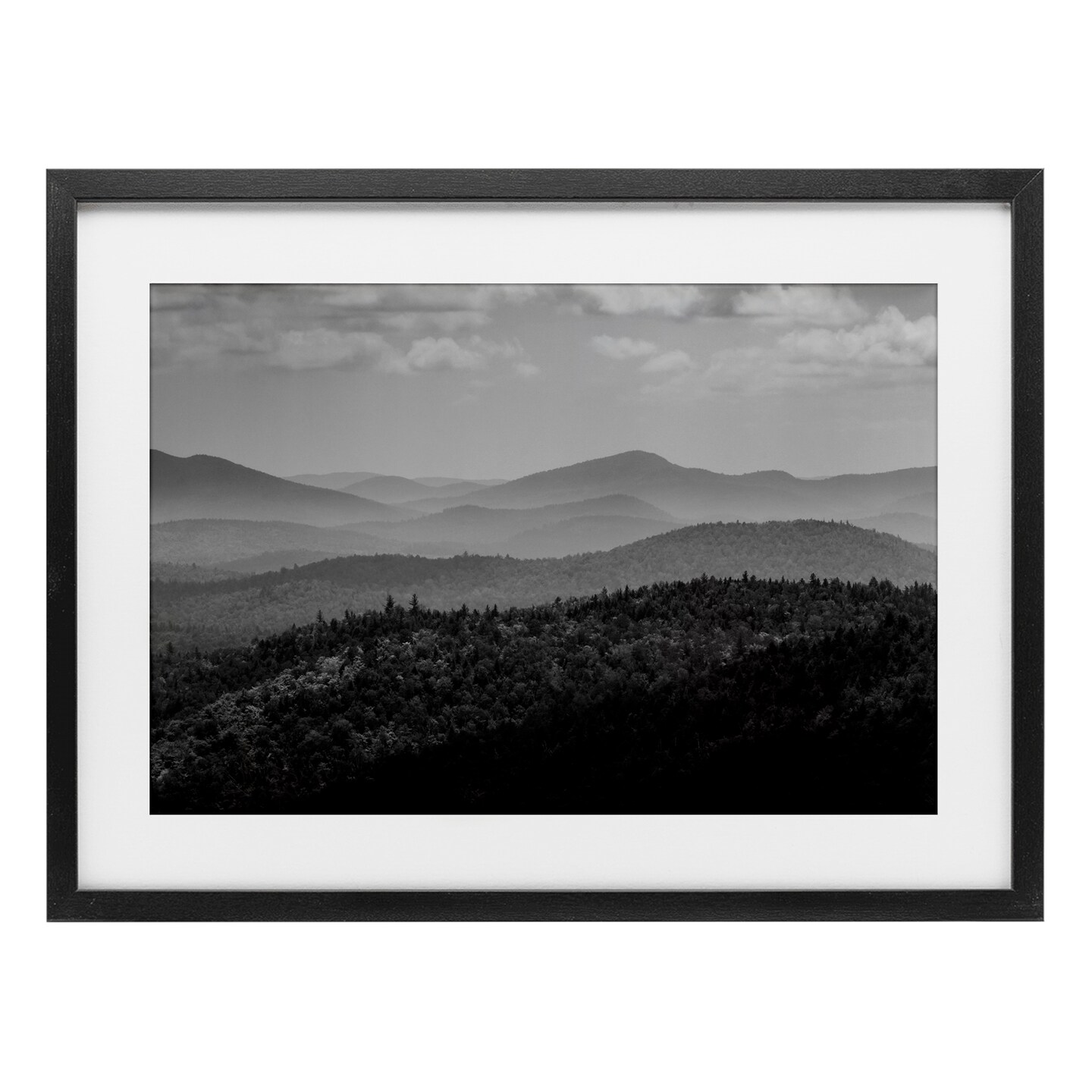 Stupell Industries Misty Adirondack Mountains Framed Print Under Glass, design by James Rodewald