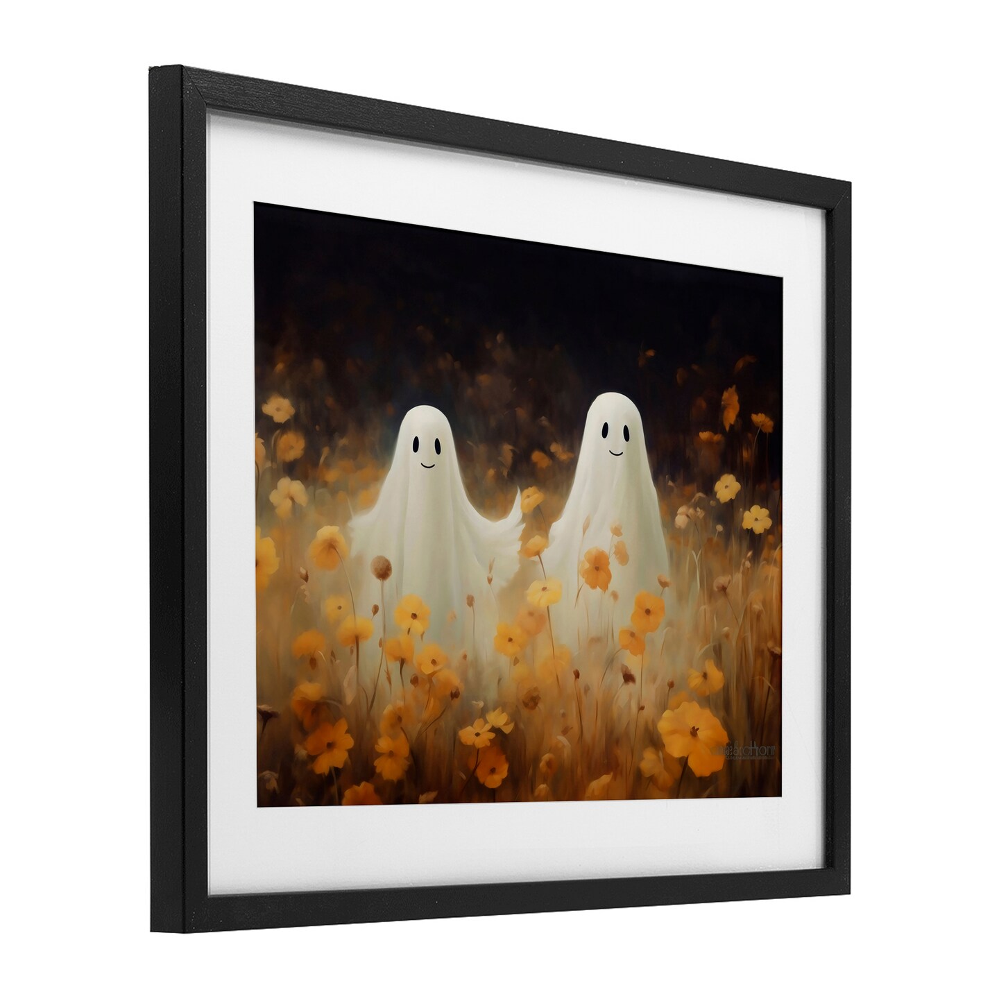 Stupell Industries Smiling Ghosts in Poppy Field Framed Print Under Glass, design by LSR Design Studio