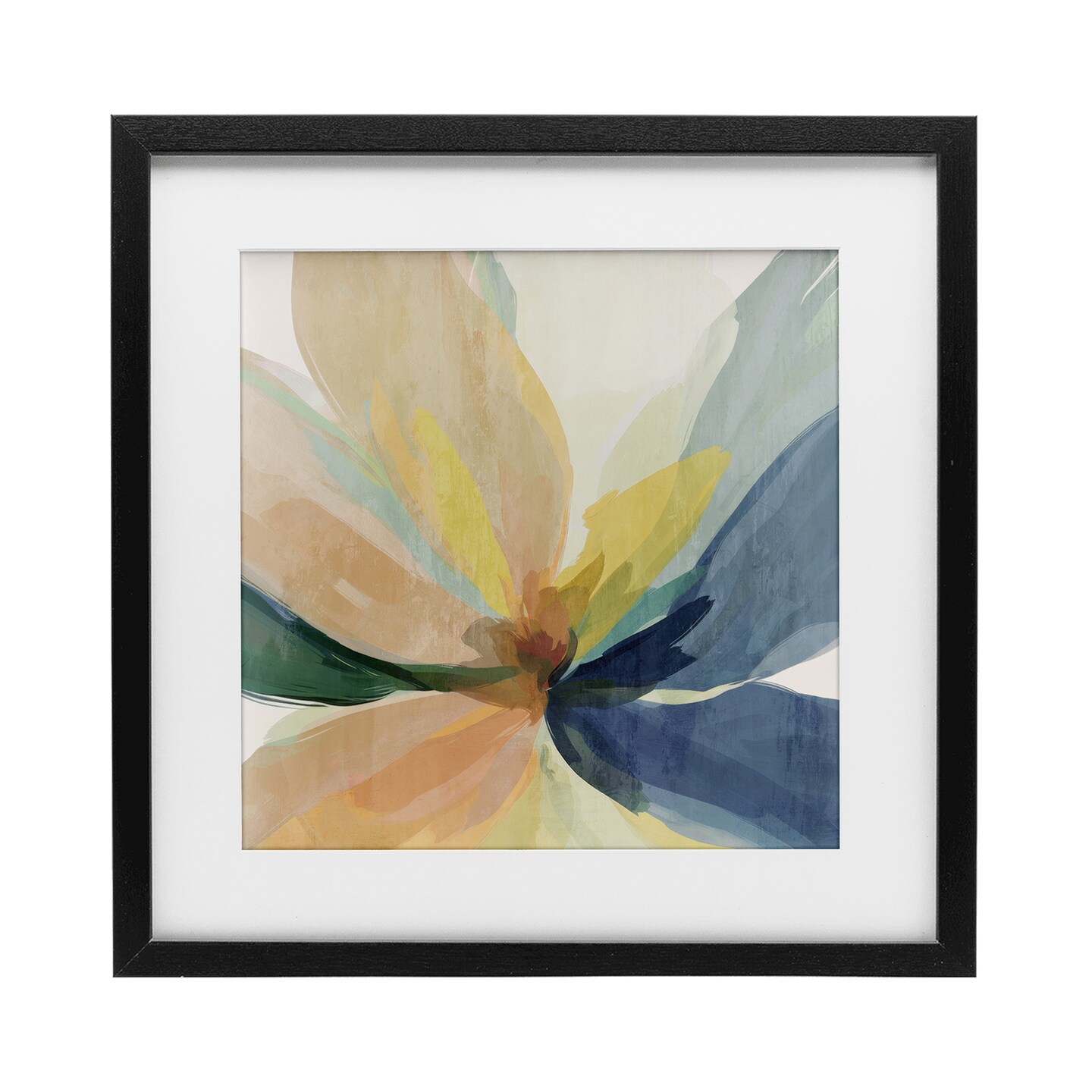 Stupell Industries Flared Abstract Neutral Petals Framed Print Under Glass, design by Irena Orlov