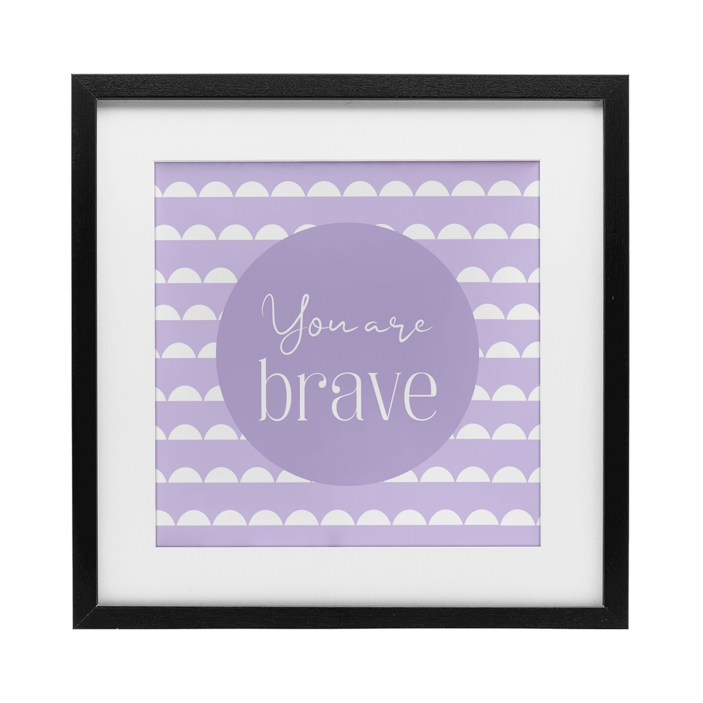 Stupell Industries You Are Brave Affirmation Framed Print Under Glass, design by Christine Simpson Art