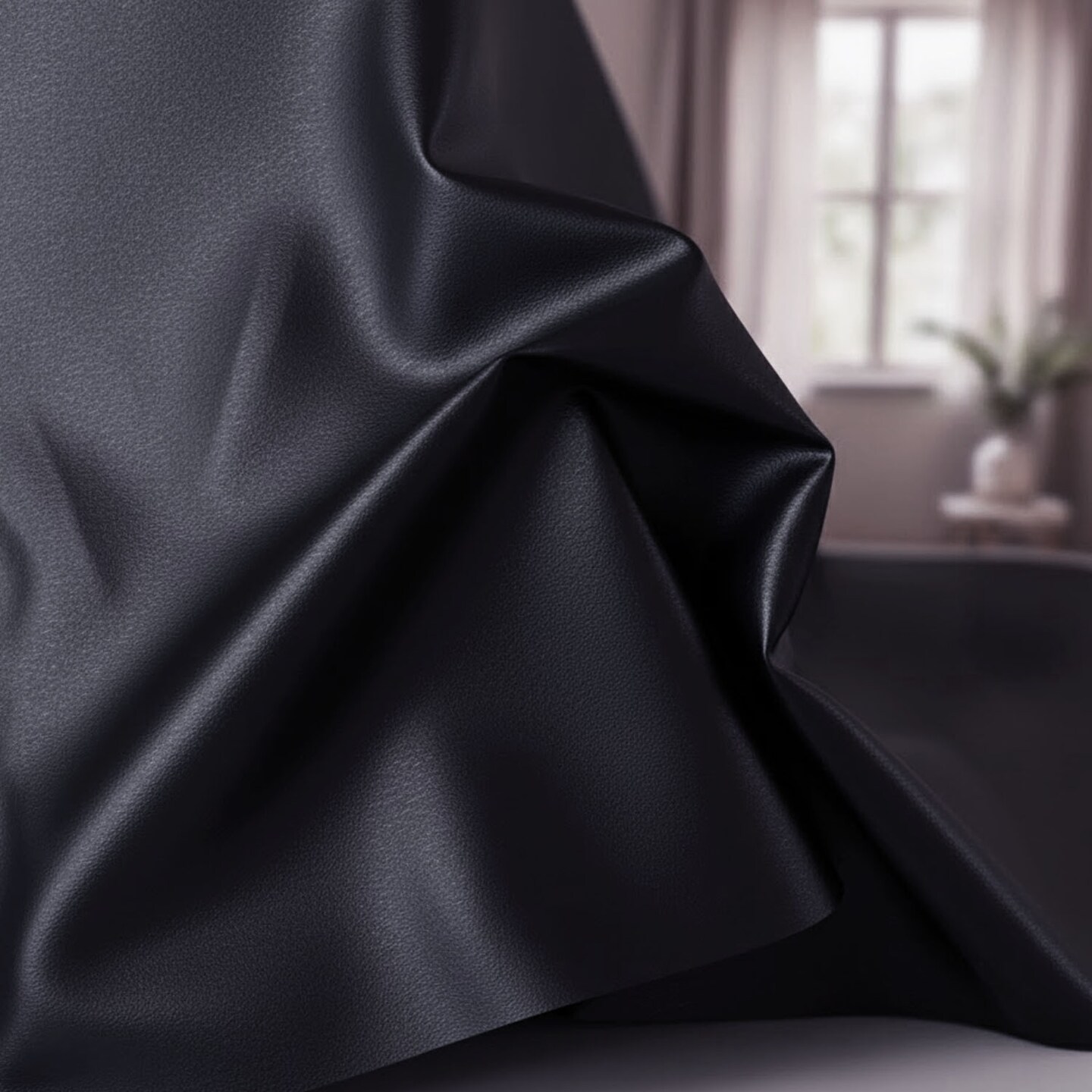 1 Yard 100% polyester Soft Faux Leather Vinyl Fabric 0.8mm Thick, 54" Wide for Upholstery, Wallets & DIY Sewing