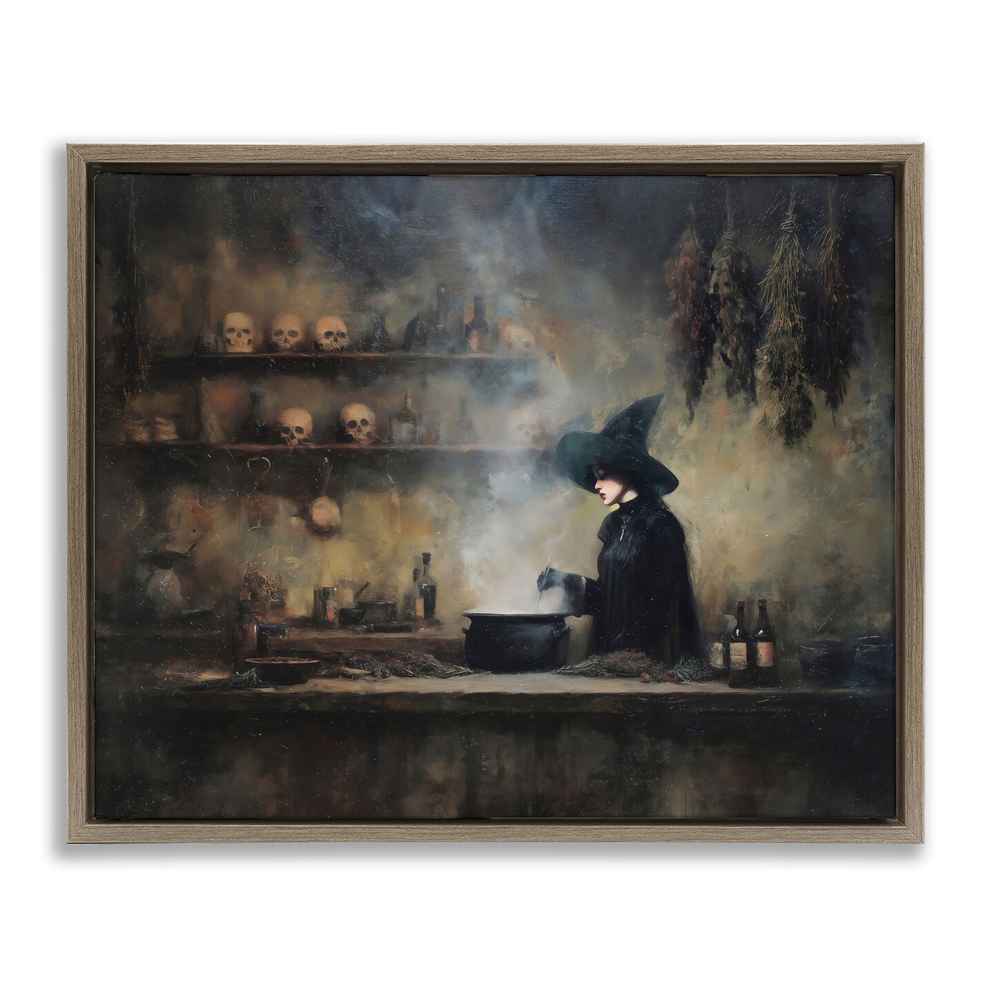Stupell Industries Witch's Cauldron Brew Floating Frame, design by Arlington Prints