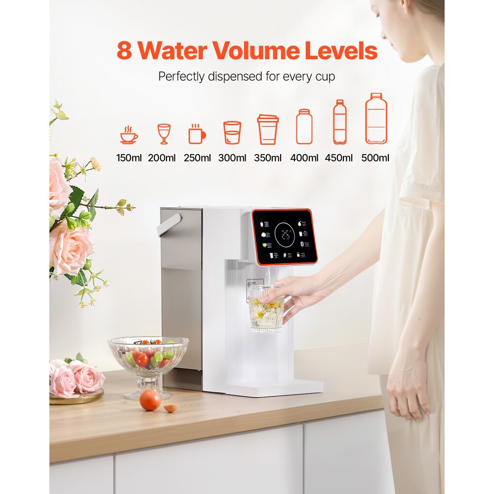 Countertop Boiling Water Dispenser Adjustable Temp and Volume