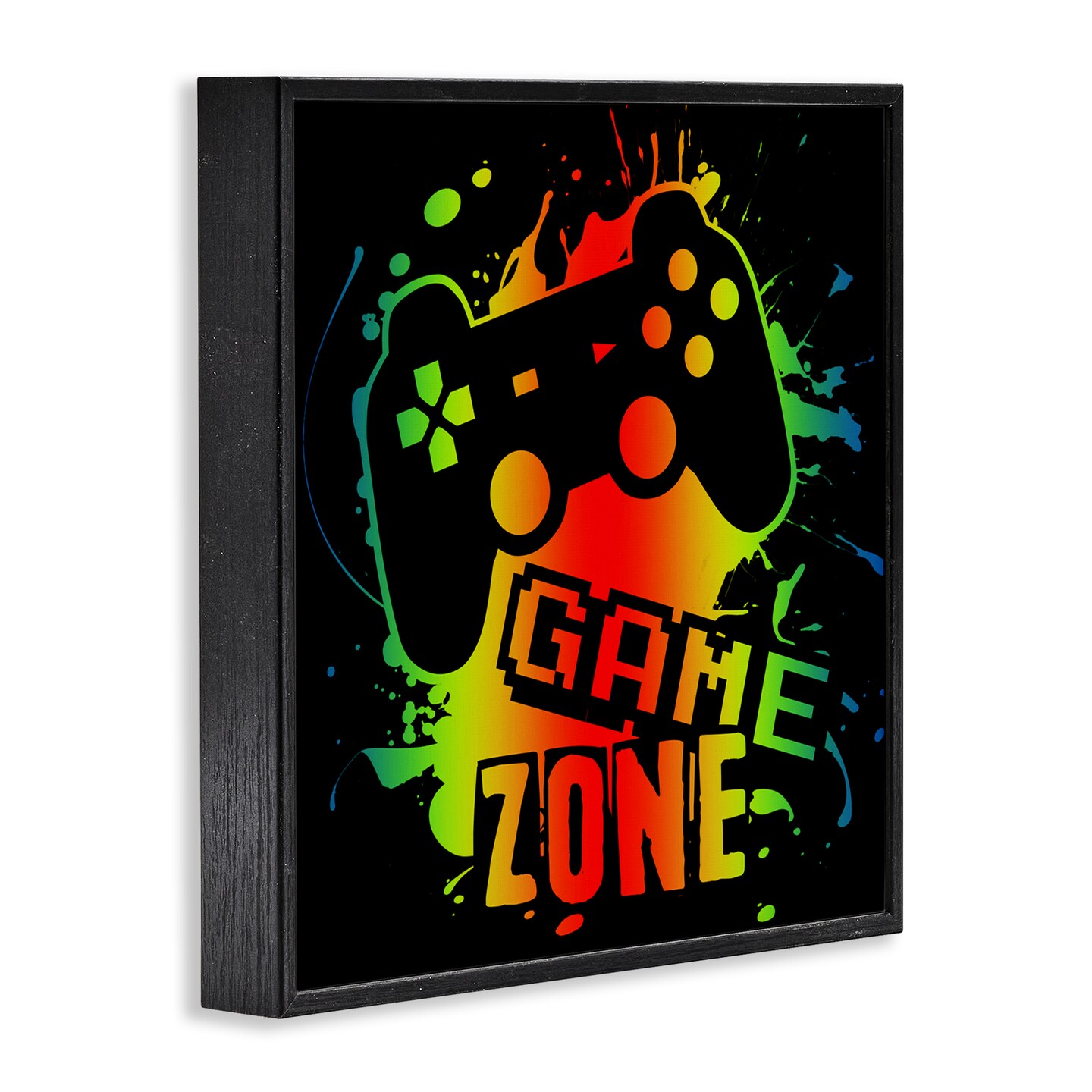 Stupell Industries Gradient Gaming Zone Framed Giclee, design by Marcus Prime