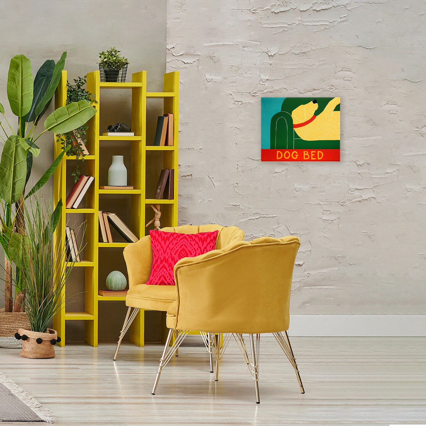 Stupell Industries Dog Bed Labrador Canvas, design by Stephen Huneck