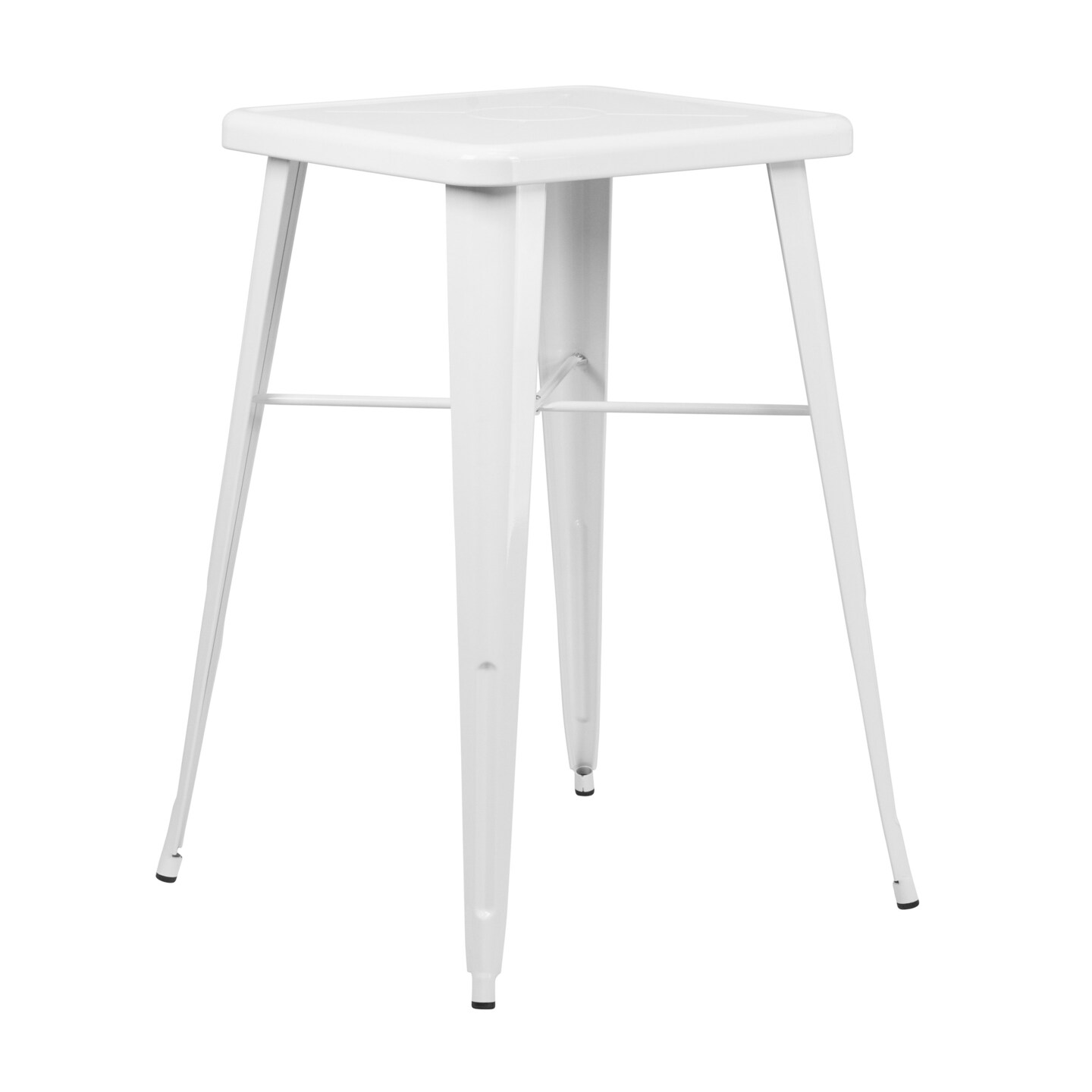 Merrick Lane Retta Patio Dining Table with Metal Frame and Square Top