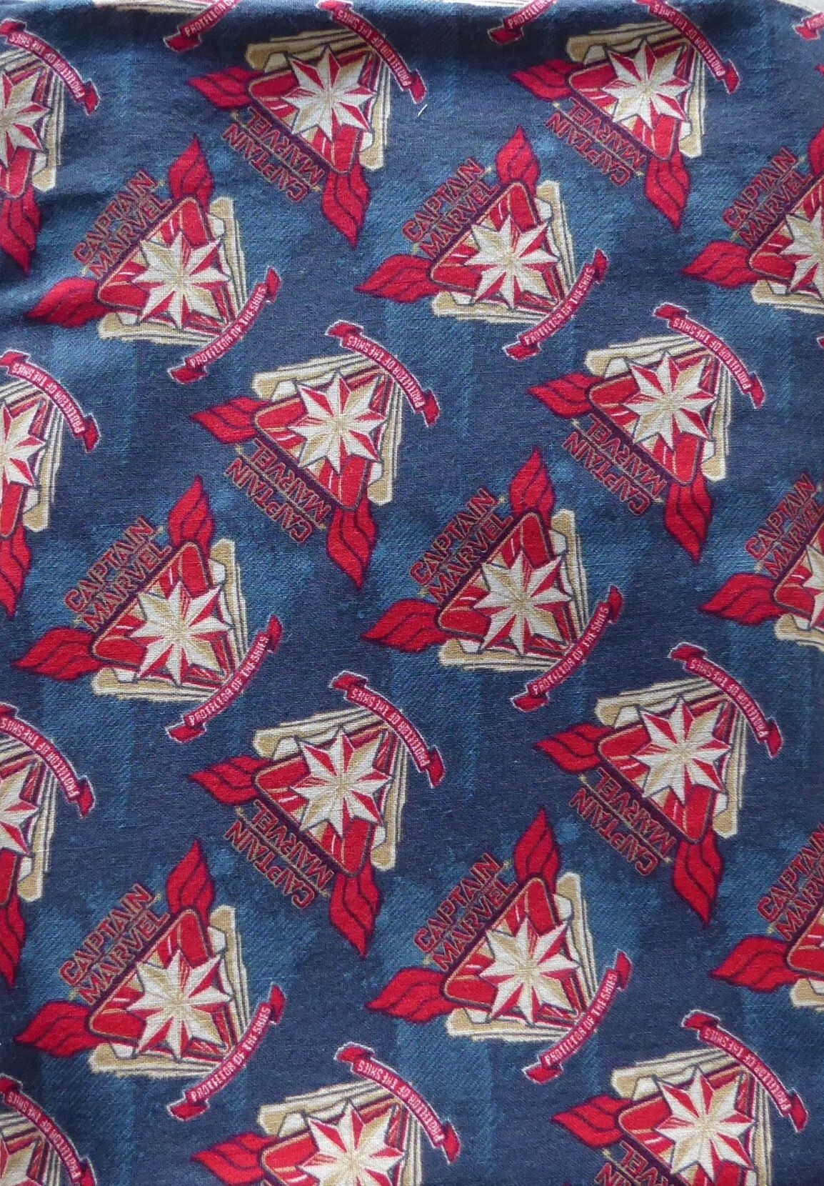 Captain Marvel by Camelot Fabrics Cotton Fabric by the Yard 44 inches wide