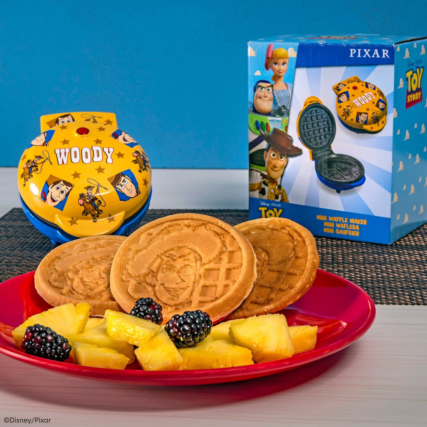 Uncanny Brands Disney Pixar Toy Story Woody Mini Waffle Maker
