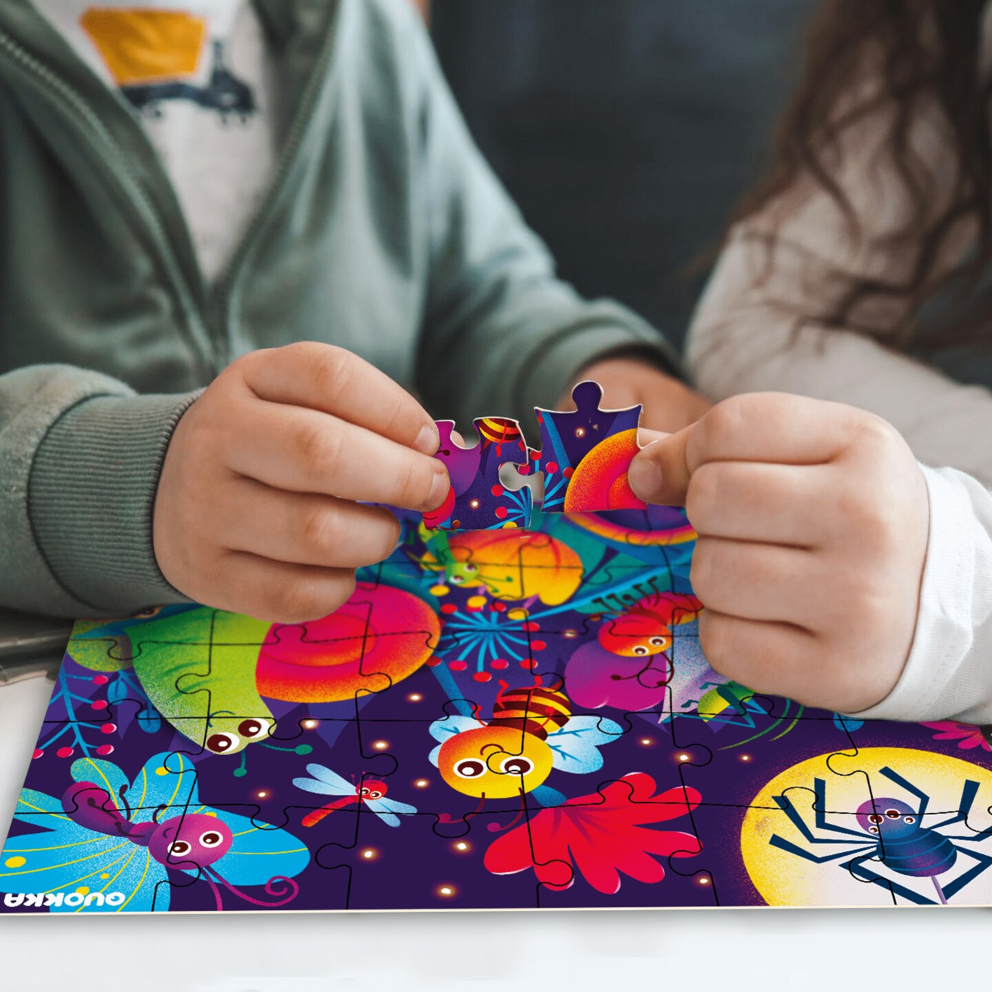 QUOKKA Puzzles for Toddlers 4-6 - 4 x 30 Pieces Puzzles for Kids Ages 3-4 - Dinosaur & Animals Learning Jigsaw Puzzles for Kids 3-5 Years Old - Educational Toys for Boy and Girl