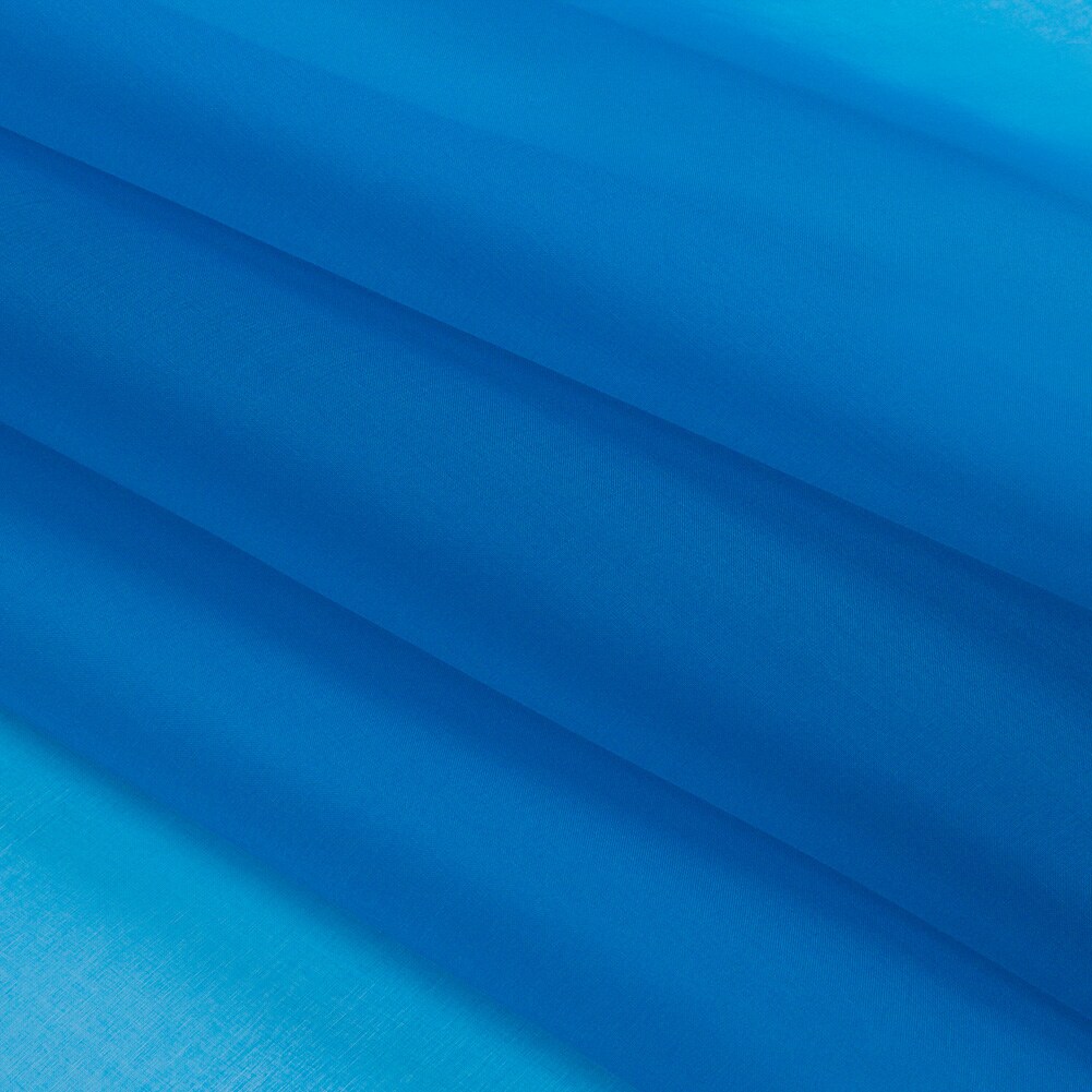 1 Yard Sheer Directoire Blue Silk Organza Fabric Lightweight Material for Evening Gowns 44 Inch Width