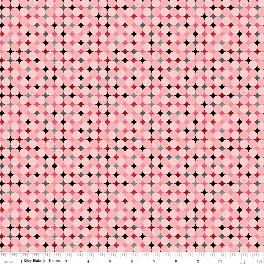 Sparkle Dots in Pink (c16894-pink) | Barbie Vintage | Riley Blake Designs | Riley Blake