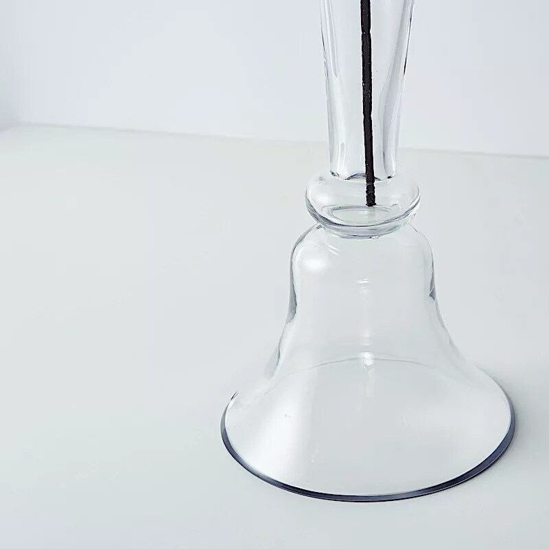 2 Clear 24" tall Reversible Trumpet Glass Vases Wedding Party Home Centerpieces