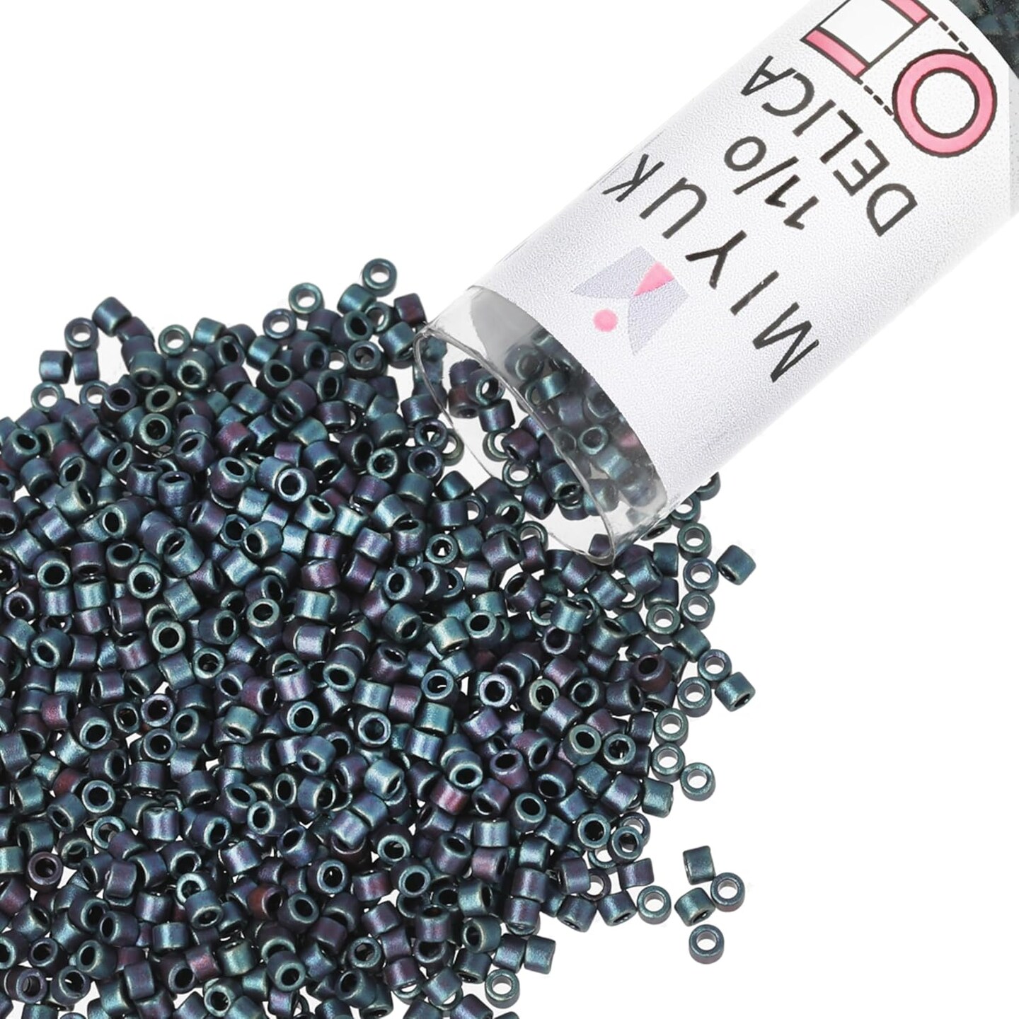 Miyuki Delica Seed Beads – Size 11/0 (1.6 mm), 7.2 g, Approx. 1440