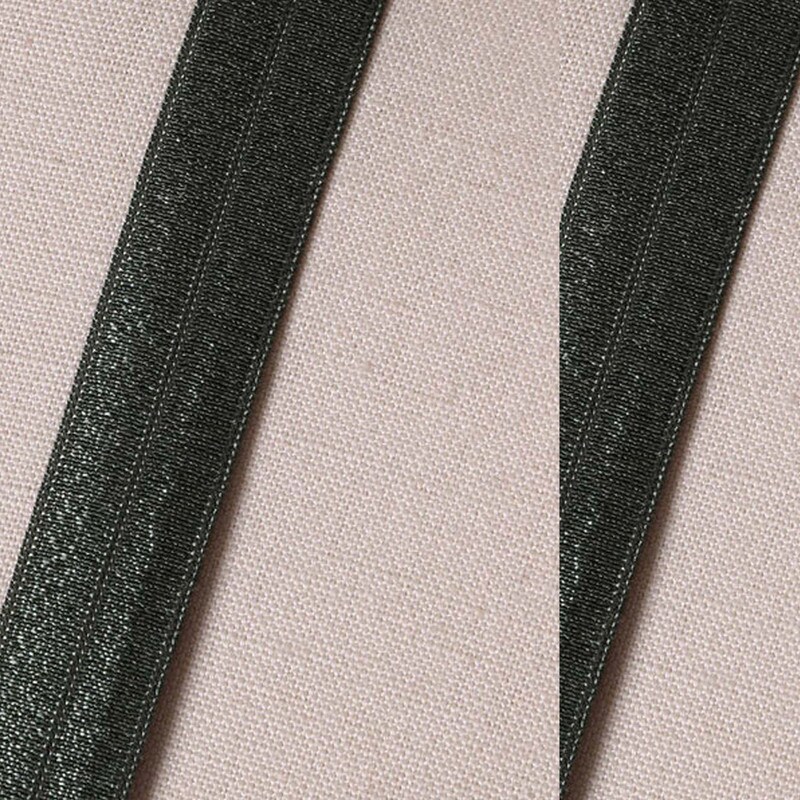 3 Yards Moss Green Fold Over Elastic Trim 5/8" Soft Olive Bias Stretch