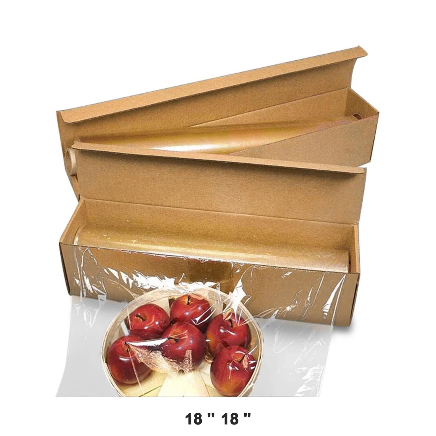 Plastic Food Wrap With Perforated Sheets 18&#x27;&#x27; x 18&#x27;&#x27;
