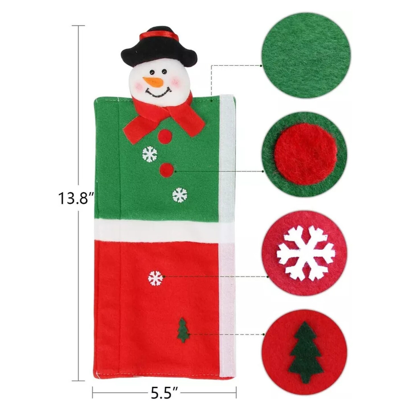 Kitcheniva Refrigerator Handle Covers Christmas Decorations