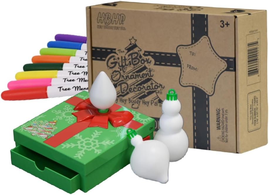 Gift Box Ornament Decorating Kit - Ages 3 and Up