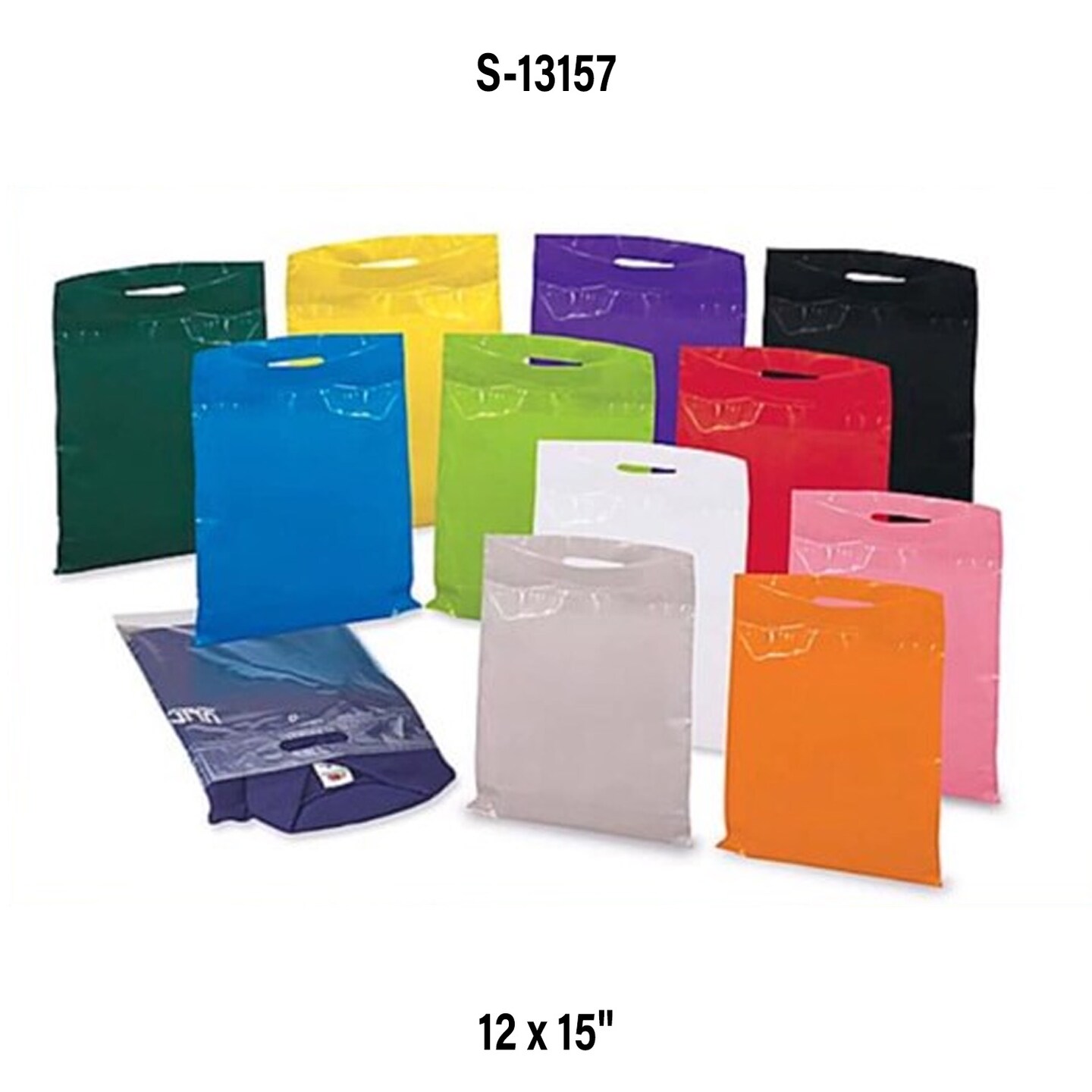 Eco Friendly Die Cut Handle Bags 12 x 15&#x22;