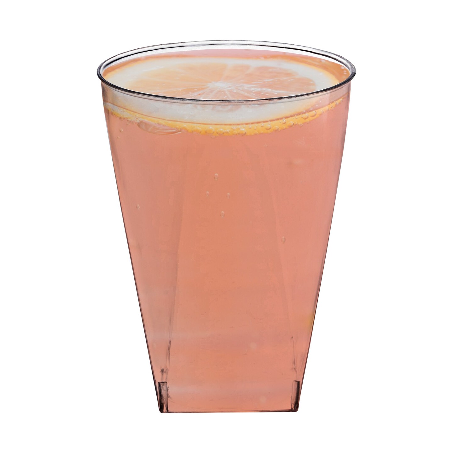 Clear Square Bottom Disposable Plastic Cups - 10 oz. (500 Cups)