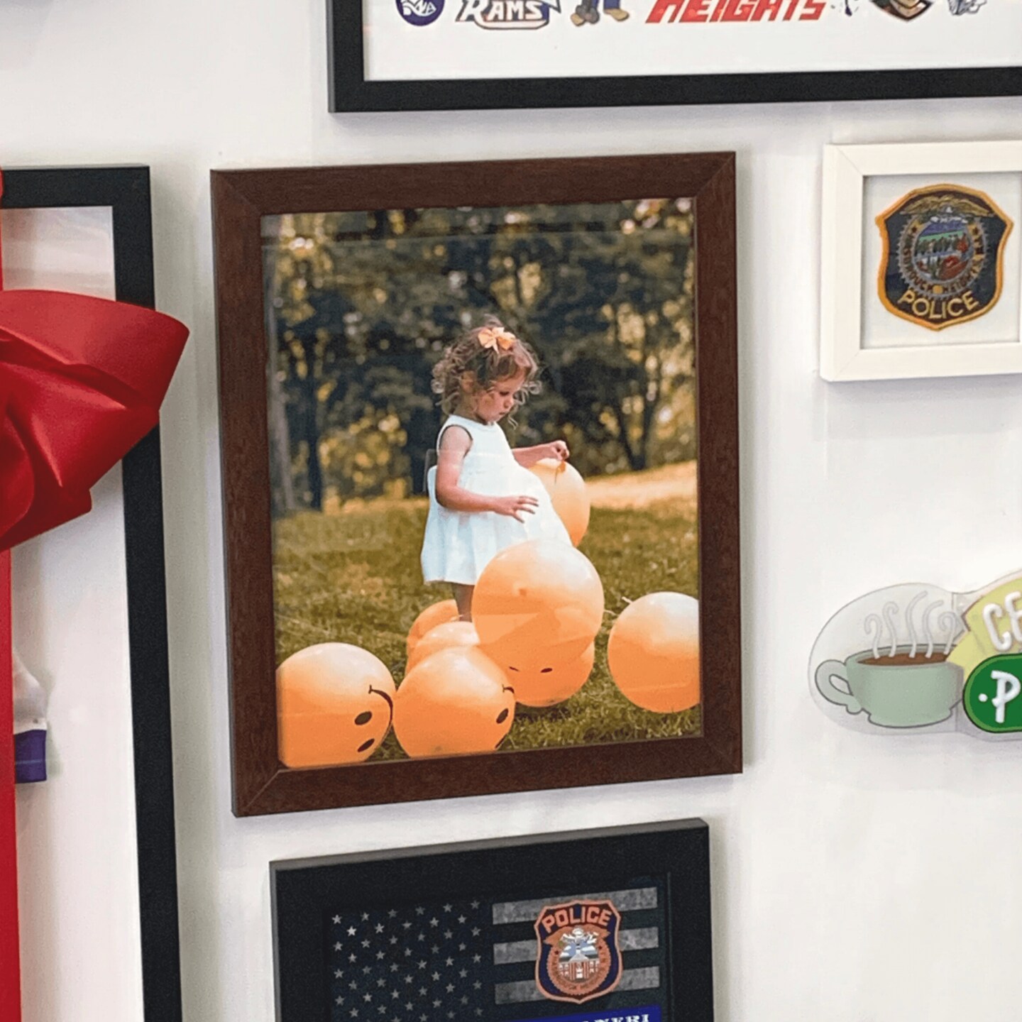 36x12 Brown Wood Picture Frame 36x12 Poster Photo Print - Wall Hanging